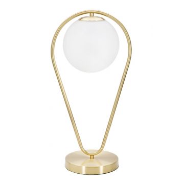 Lampa de masa, Glamy Drop, Mauro Ferretti, 1 x E14, 40W, auriu Lampa de masa, Glamy Drop, Mauro Ferretti, 1 x E14, 40W, auriu